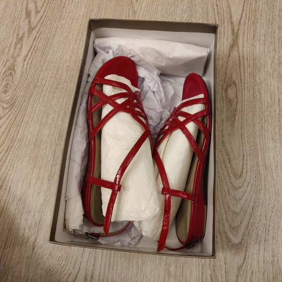 BrunoPremi, Ita!y, Red Sandals, Genuine Leather, Vanished Effect - Picture 5 of 9